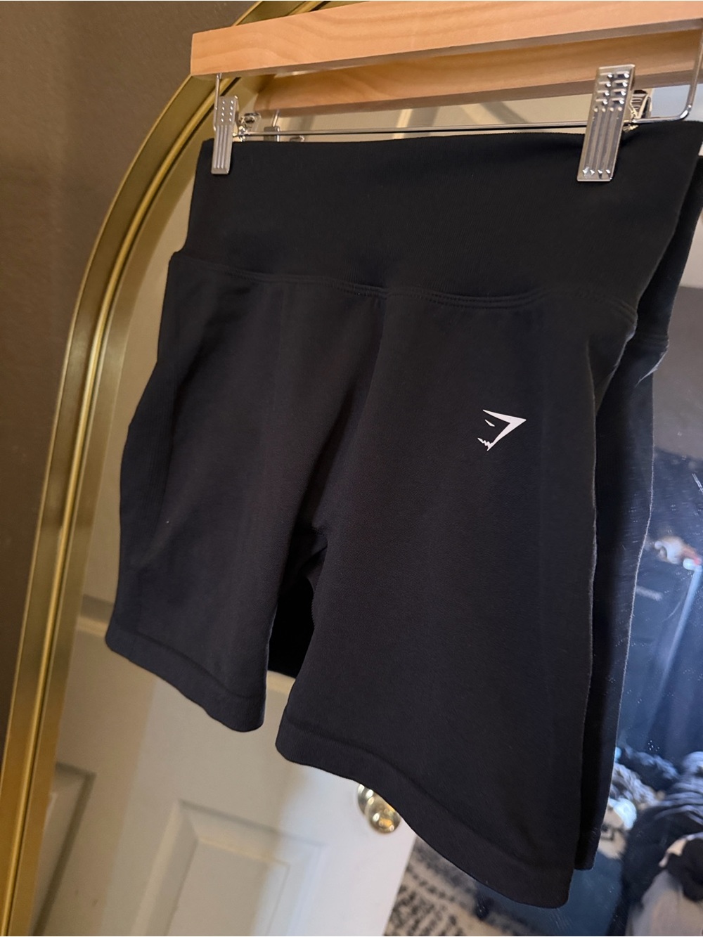 Gymshark Black High-Rise Seamless Bike Shorts